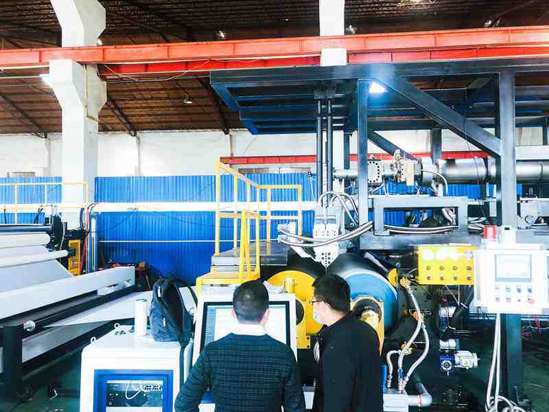 FLYYOU CAST FILM EXTRUSION LINE TRIAL RUNNING AND DELIVERY