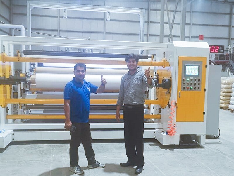 4000mm PE Embossed Film Extrusion Line for making diaper backsheet-Prepare to delivery