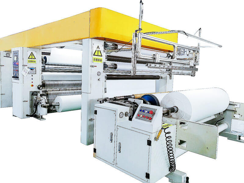 Hot melt adhesive coating laminating machine for protective clothing