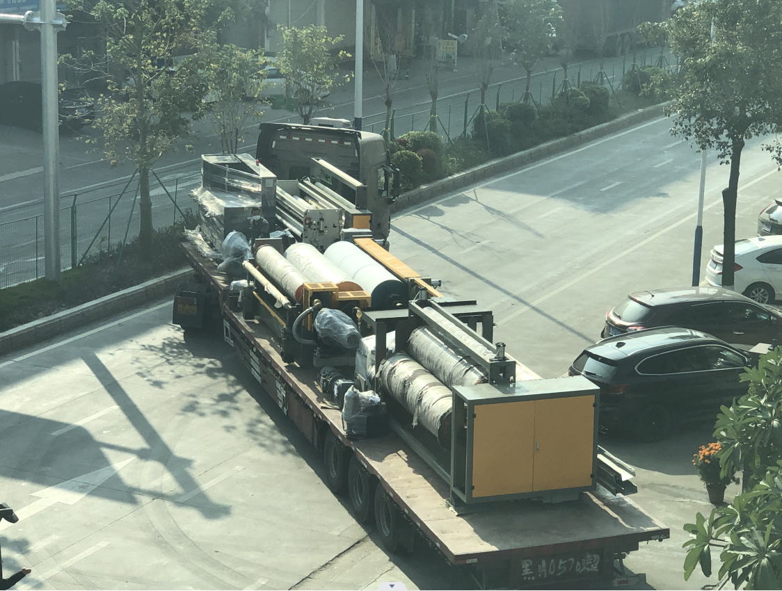 FlyYou PE Embossed Film Extrusion Line Delivery to Hunan