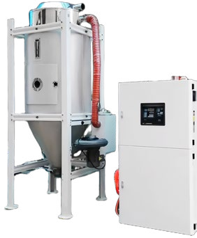 Drying system for PE resin